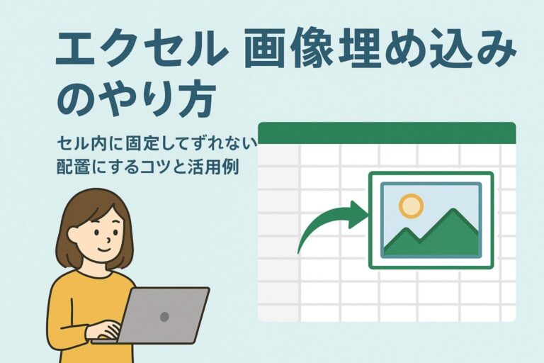 エクセル 画像 埋め込みのやり方｜セルに固定してズレない配置にするコツと活用例