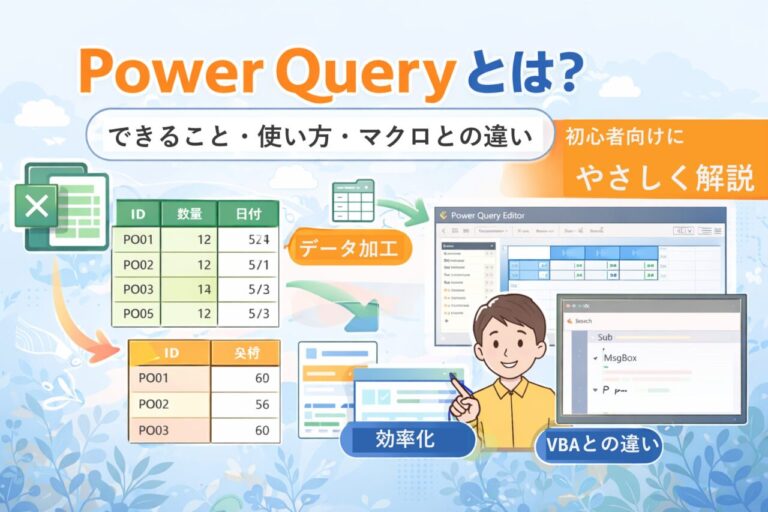 Power Queryとは？できること・使い方・マクロとの違いを初心者向けにやさしく解説